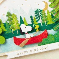 Peanuts® Snoopy and Woodstock Happy All Day Through Birthday Card