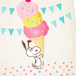 Peanuts® Super-Duper Triple-Scooper Birthday Card