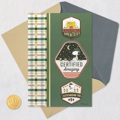 Peanuts® Beagle Scouts Badges Certified Amazing Thank-You Card