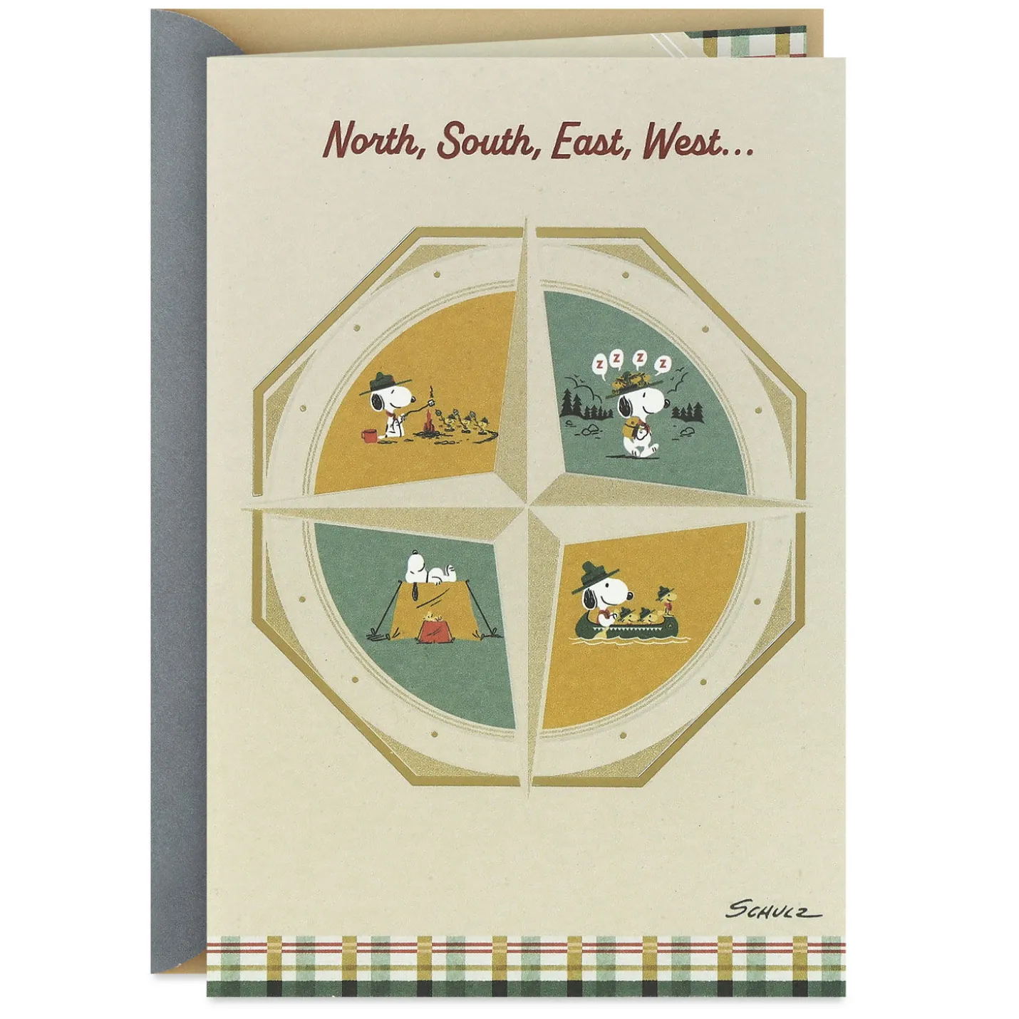 Peanuts® Beagle Scouts Compass No One Like You Birthday Card