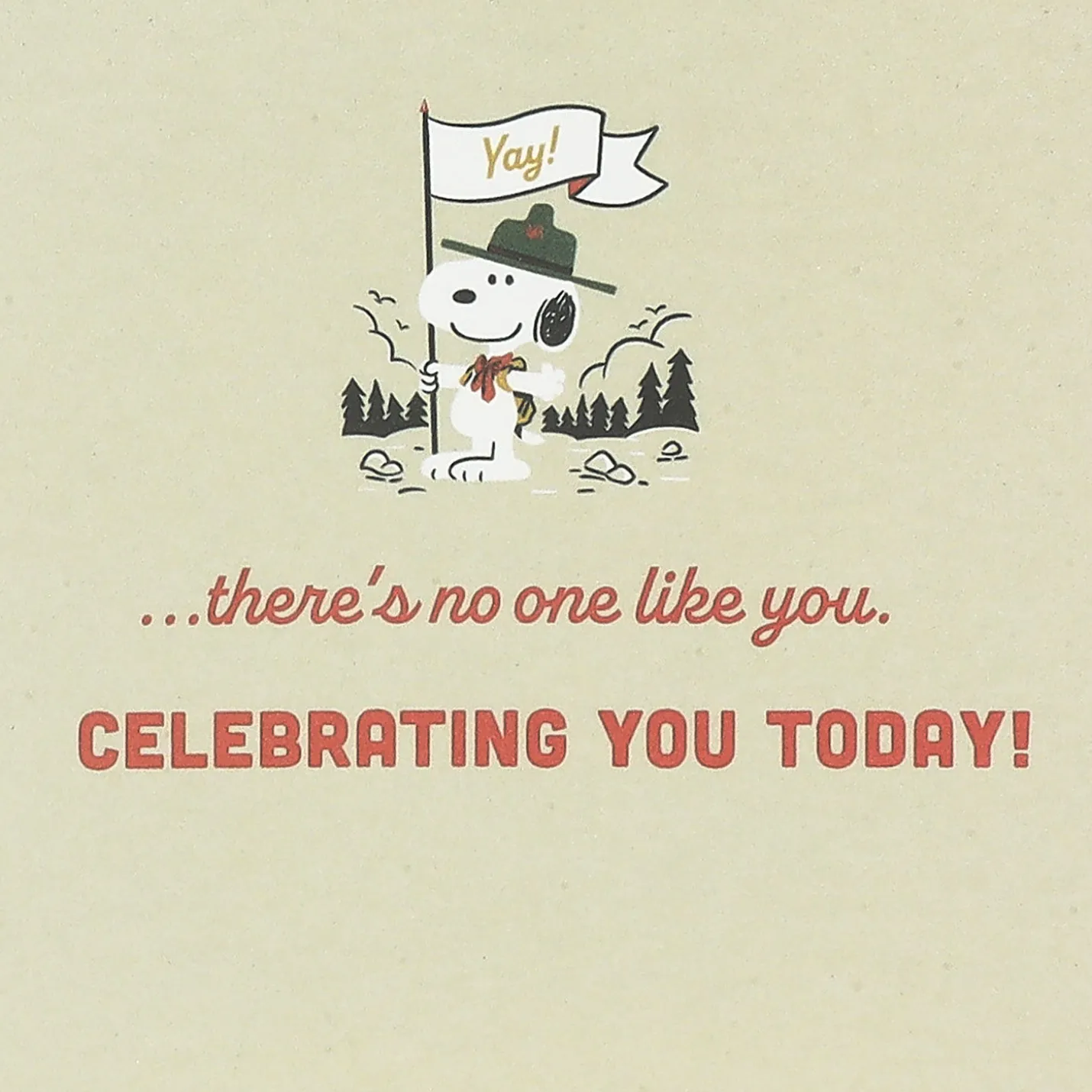 Peanuts® Beagle Scouts Compass No One Like You Birthday Card