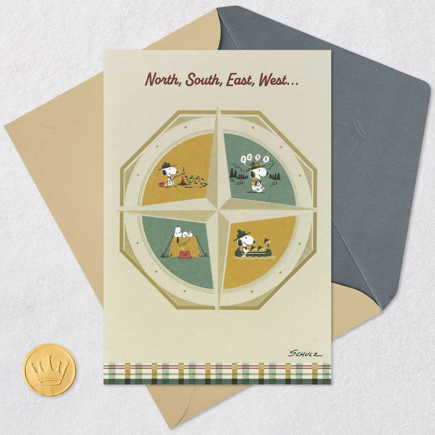 Peanuts® Beagle Scouts Compass No One Like You Birthday Card