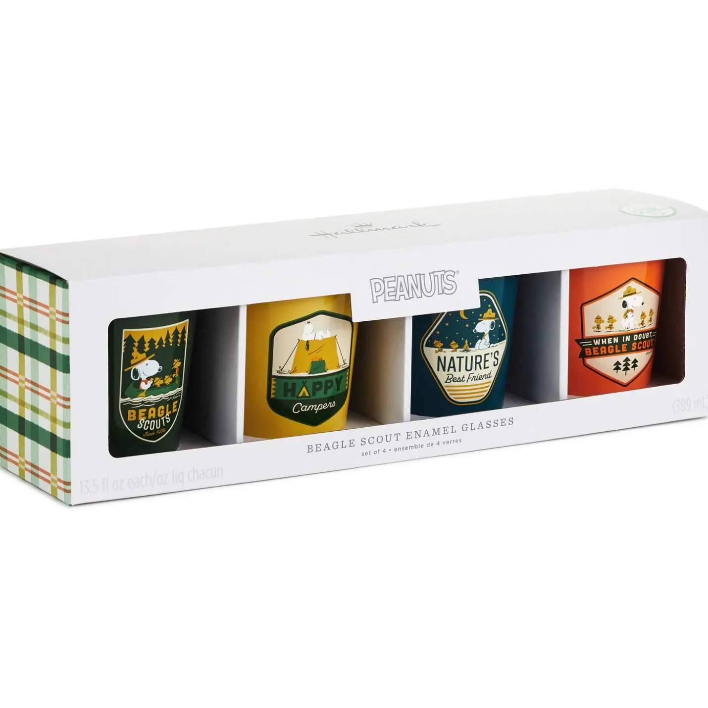 Peanuts® Beagle Scouts Drinking Cups, Set of 4