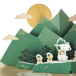 Peanuts® Beagle Scouts New Adventures Ahead 3D Pop-Up Card