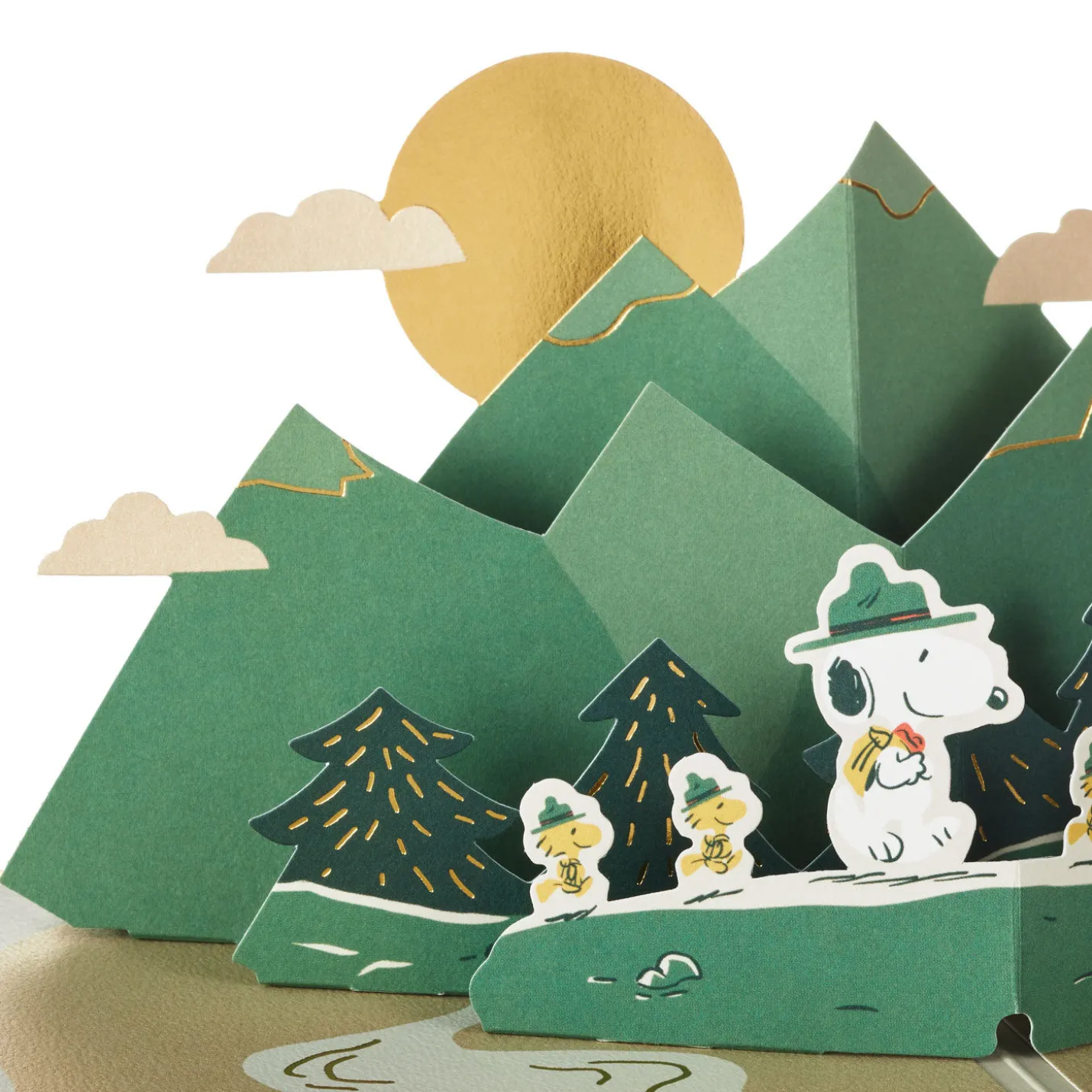 Peanuts® Beagle Scouts New Adventures Ahead 3D Pop-Up Card