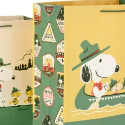 Peanuts® Beagle Scouts Snoopy and Troops 2-Pack Large and XL Gift Bags