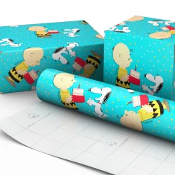 Peanuts® Charlie Brown and Snoopy With Cake Wrapping Paper, 17.5 sq. ft.