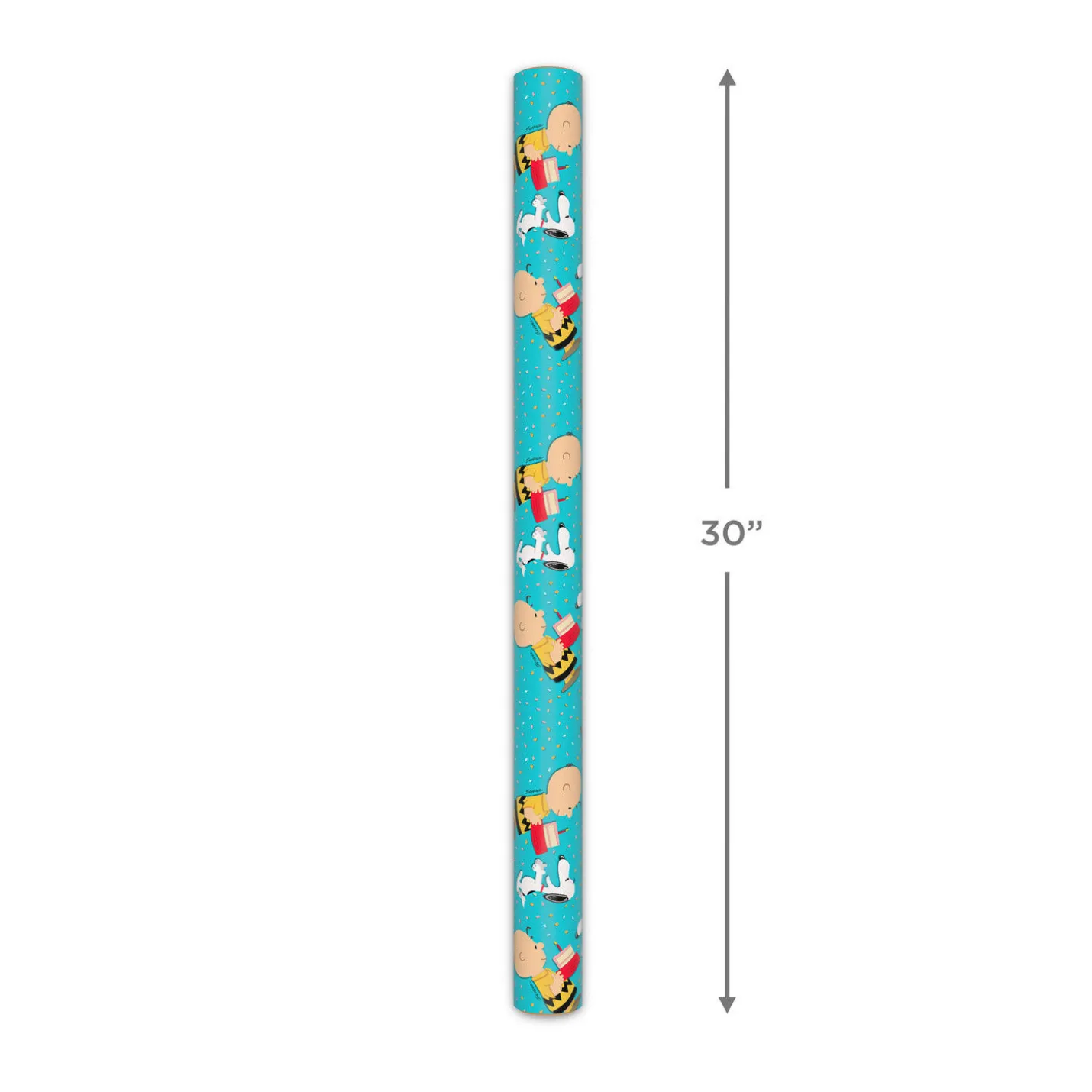 Peanuts® Charlie Brown and Snoopy With Cake Wrapping Paper, 17.5 sq. ft.
