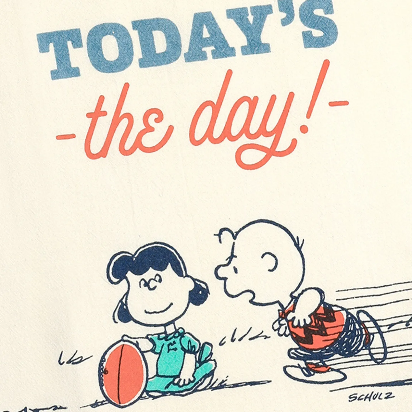 Peanuts® Football Club Charlie Brown and Lucy Tea Towel, 18x26