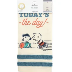 Peanuts® Football Club Charlie Brown and Lucy Tea Towel, 18x26
