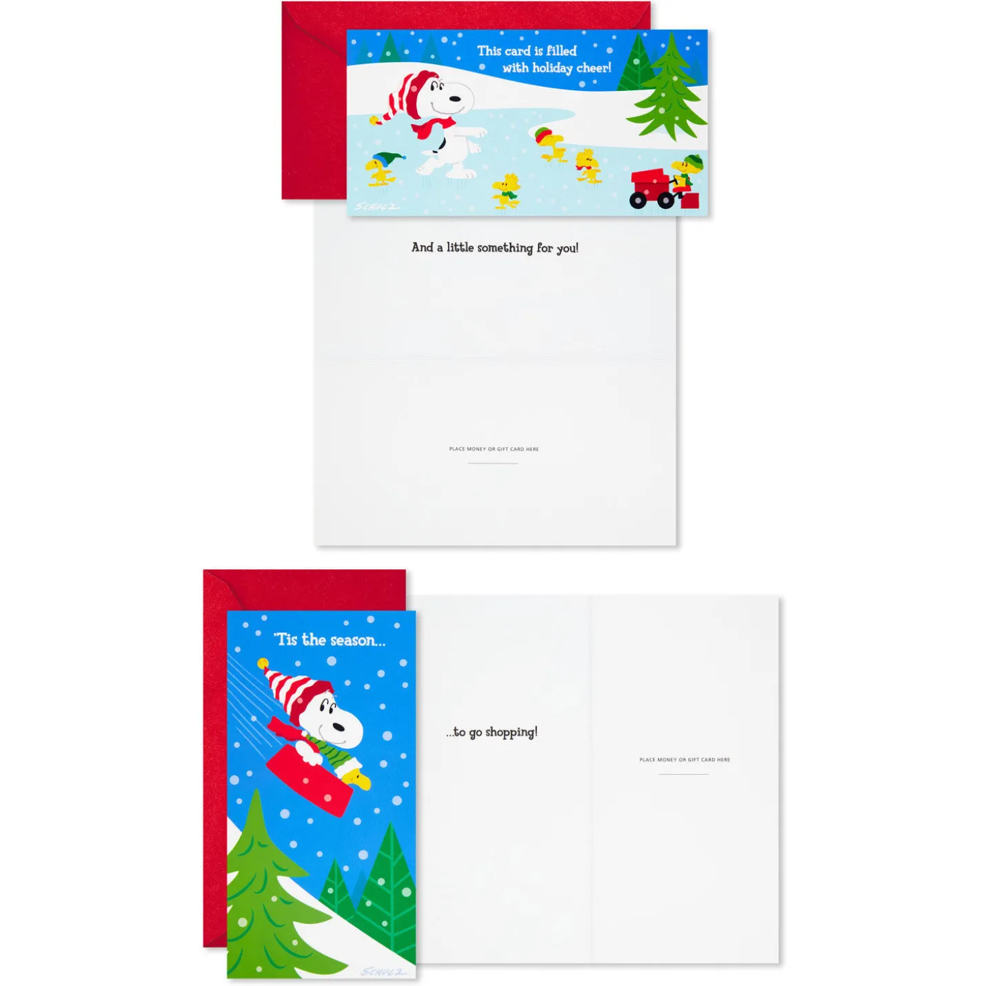 Peanuts® Gang Assorted Money Holder Boxed Christmas Cards, Pack of 36