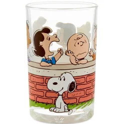 Peanuts® Gang at Brick Wall Collectible Drinking Glass, 13.5 oz.