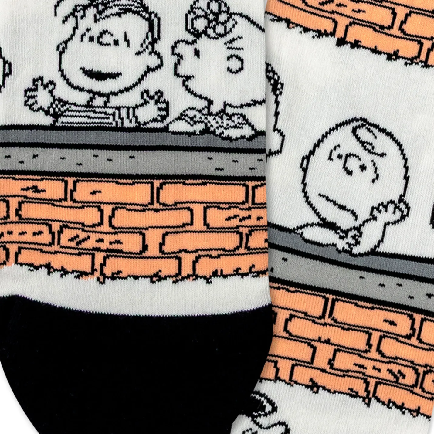 Peanuts® Gang at Brick Wall Novelty Crew Socks