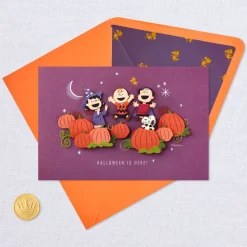 Peanuts® Gang in the Pumpkin Patch Halloween Card