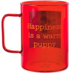 Peanuts® Happiness Is a Warm Puppy Glass Mug, 20 oz.