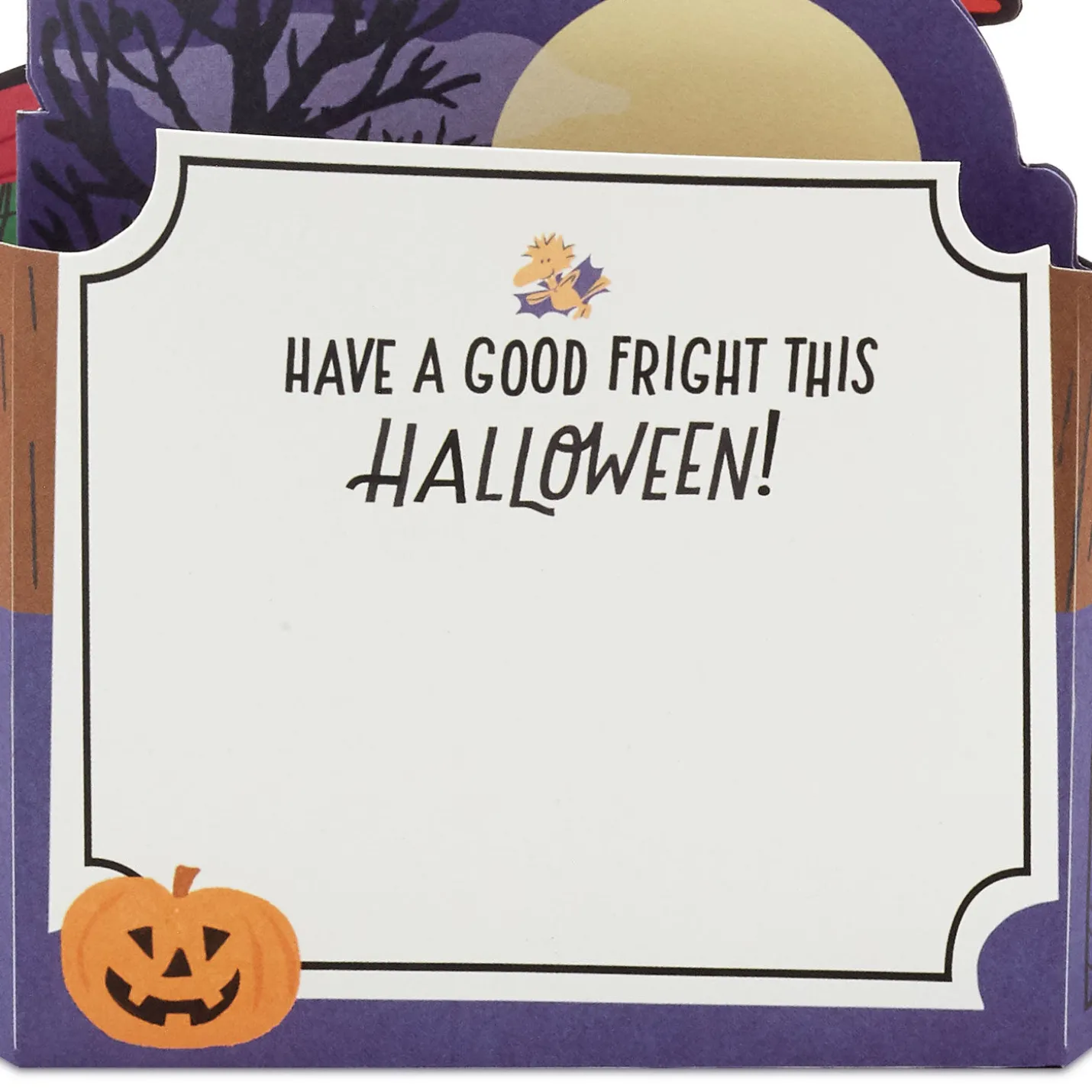 Peanuts® Happy Howl-oween, Snoopy Musical 3D Pop-Up Halloween Card with Light