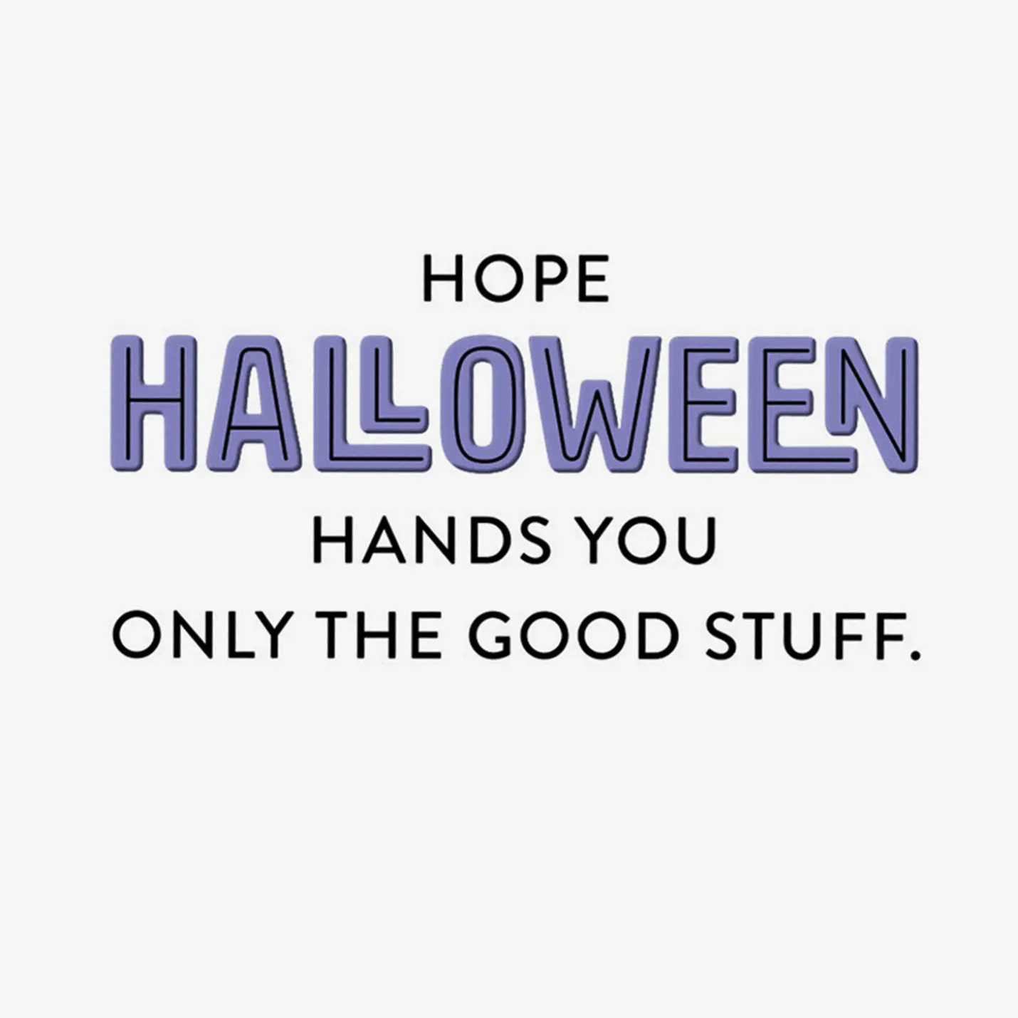 Peanuts® I Got a Rock Funny Halloween Card