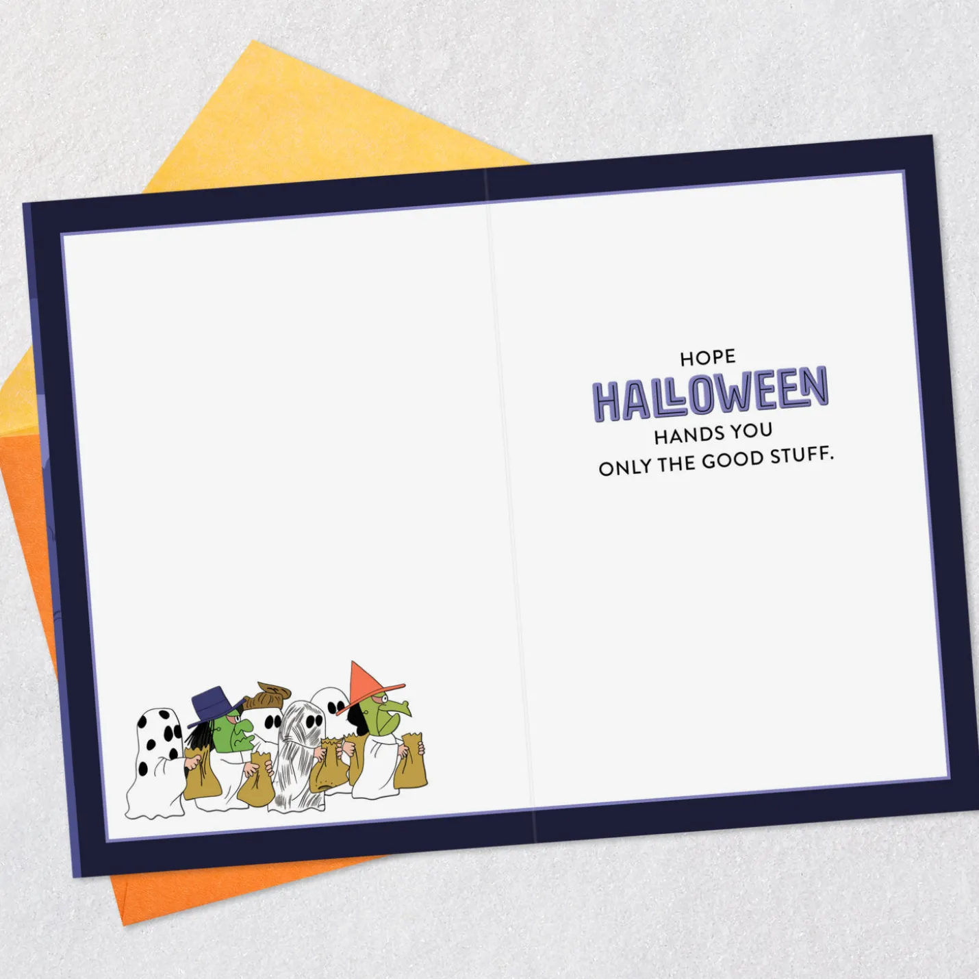 Peanuts® I Got a Rock Funny Halloween Card