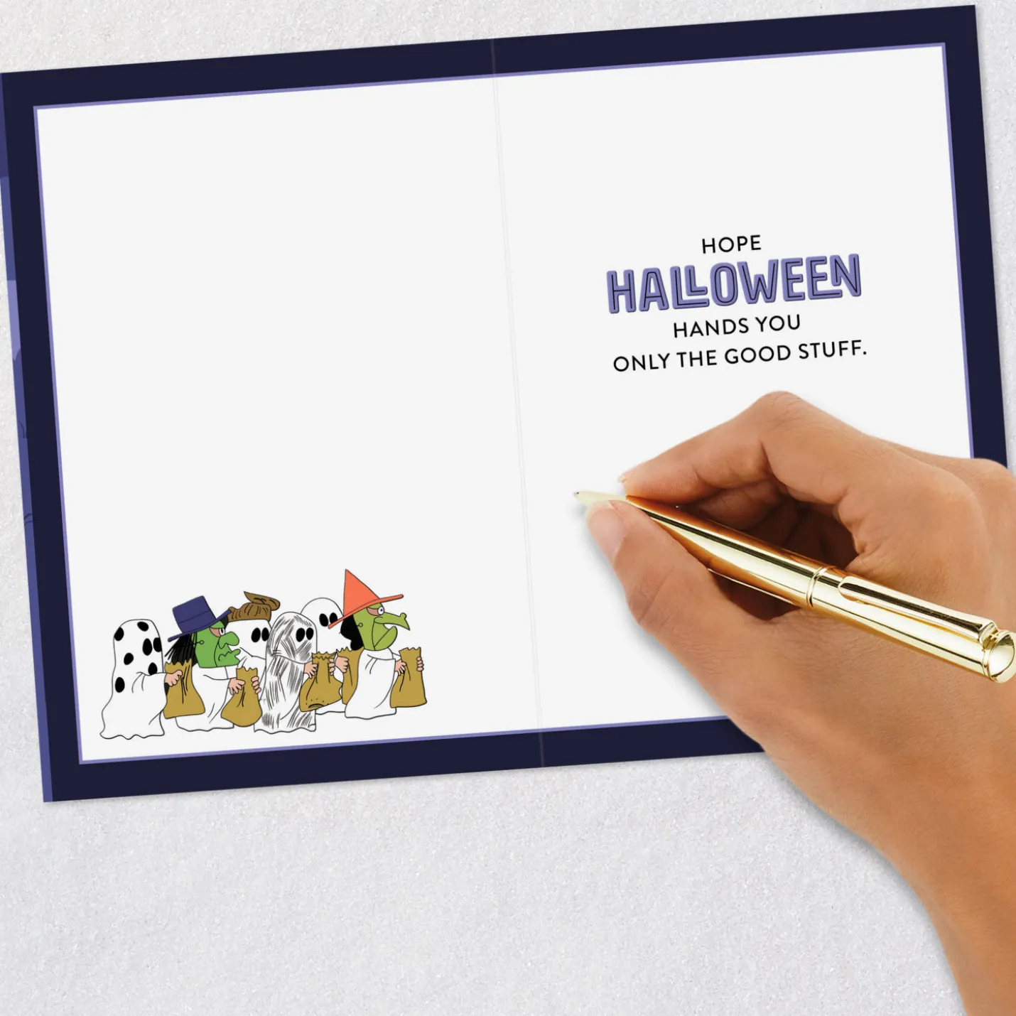 Peanuts® I Got a Rock Funny Halloween Card