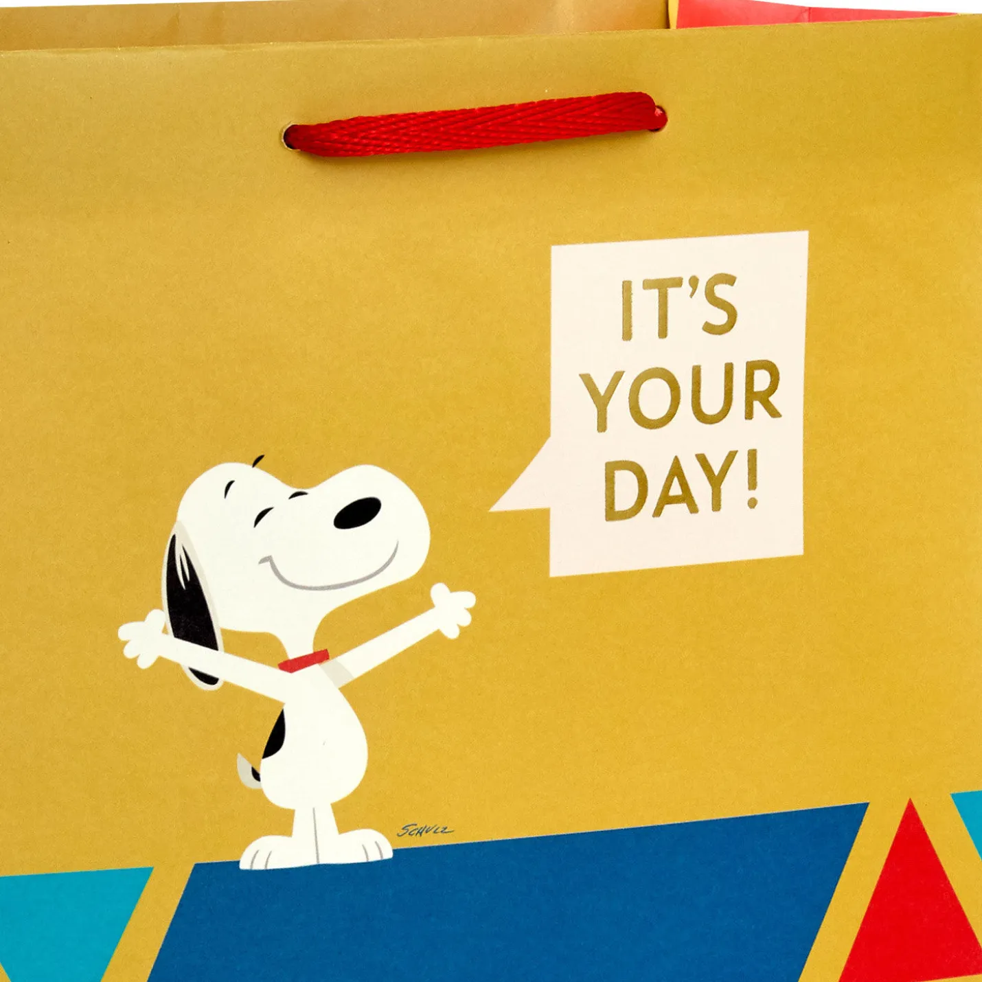 9.6" Peanuts® It's Your Day Medium Gift Bag