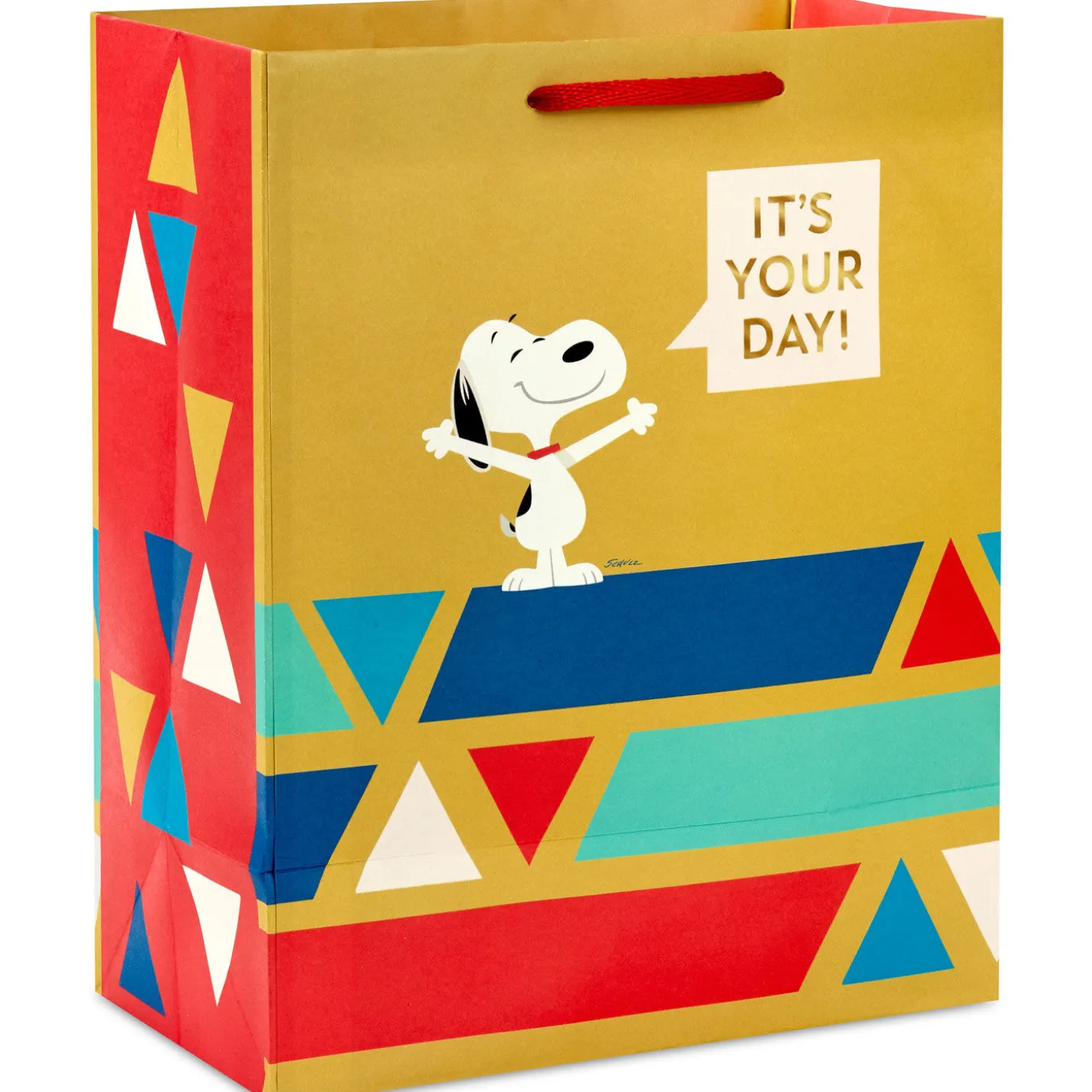 9.6" Peanuts® It's Your Day Medium Gift Bag