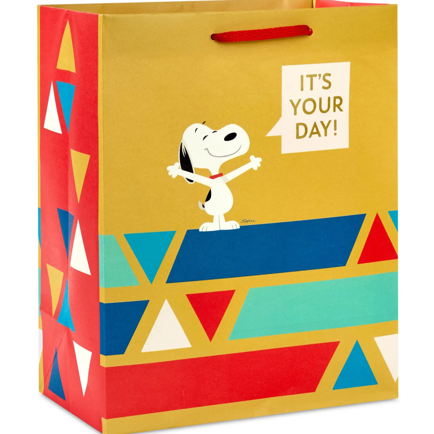 9.6" Peanuts® It's Your Day Medium Gift Bag