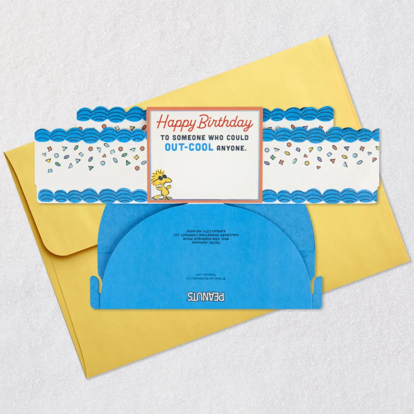 Peanuts® Joe Cool Snoopy Cake 3D Pop-Up Birthday Card