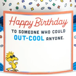 Peanuts® Joe Cool Snoopy Cake 3D Pop-Up Birthday Card