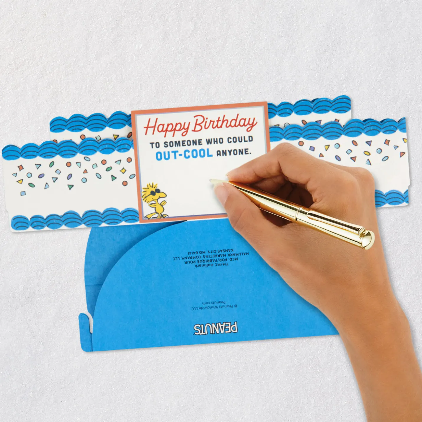 Peanuts® Joe Cool Snoopy Cake 3D Pop-Up Birthday Card