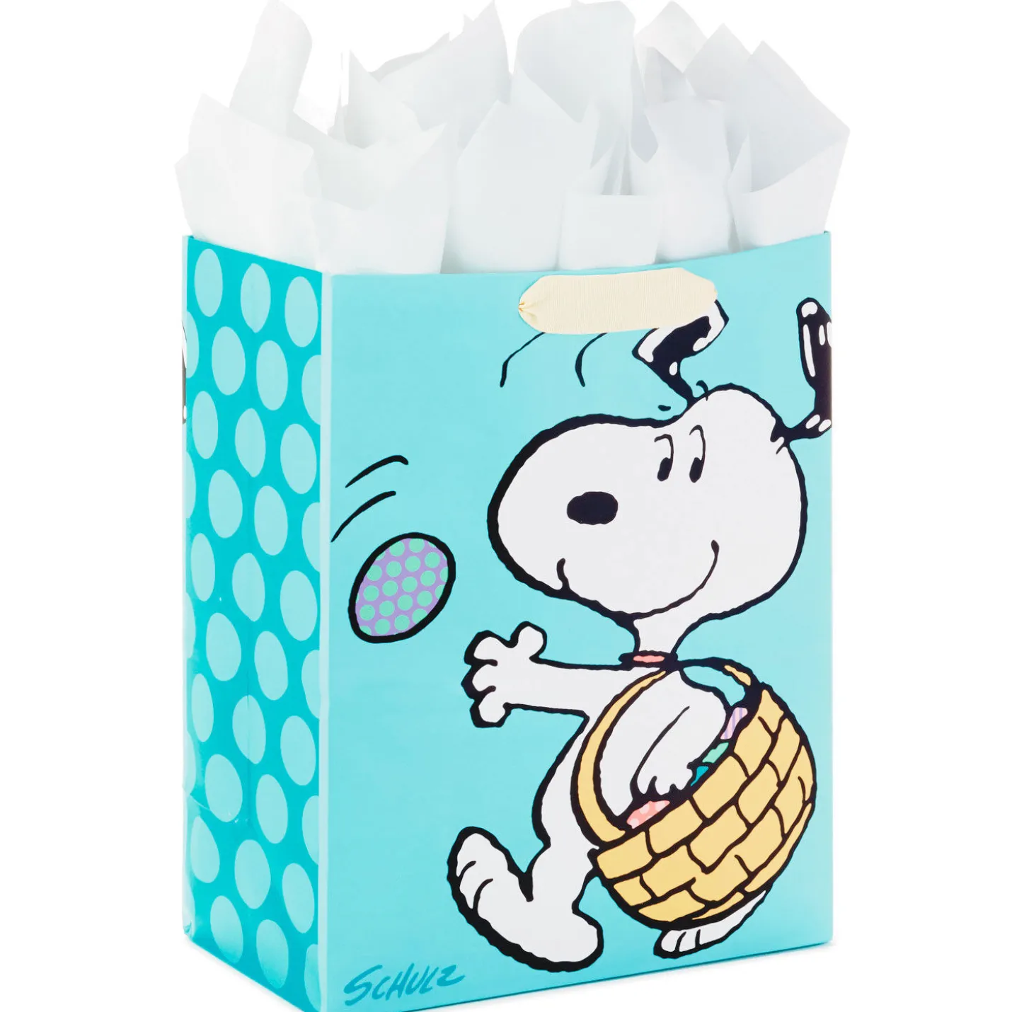 13" Peanuts® Large Easter Gift Bag With Tissue and Tag