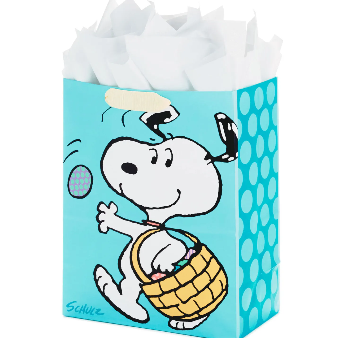 13" Peanuts® Large Easter Gift Bag With Tissue and Tag