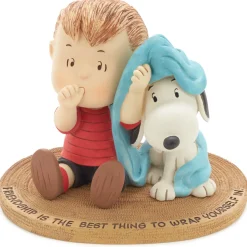 Peanuts® Linus and Snoopy Wrapped in Friendship Mini Figurine, 3.88"