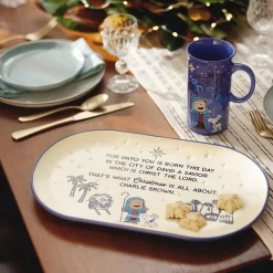 Peanuts® Linus Nativity Speech Oval Platter, 14.75" L