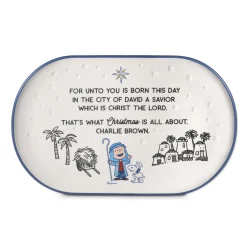 Peanuts® Linus Nativity Speech Oval Platter, 14.75" L