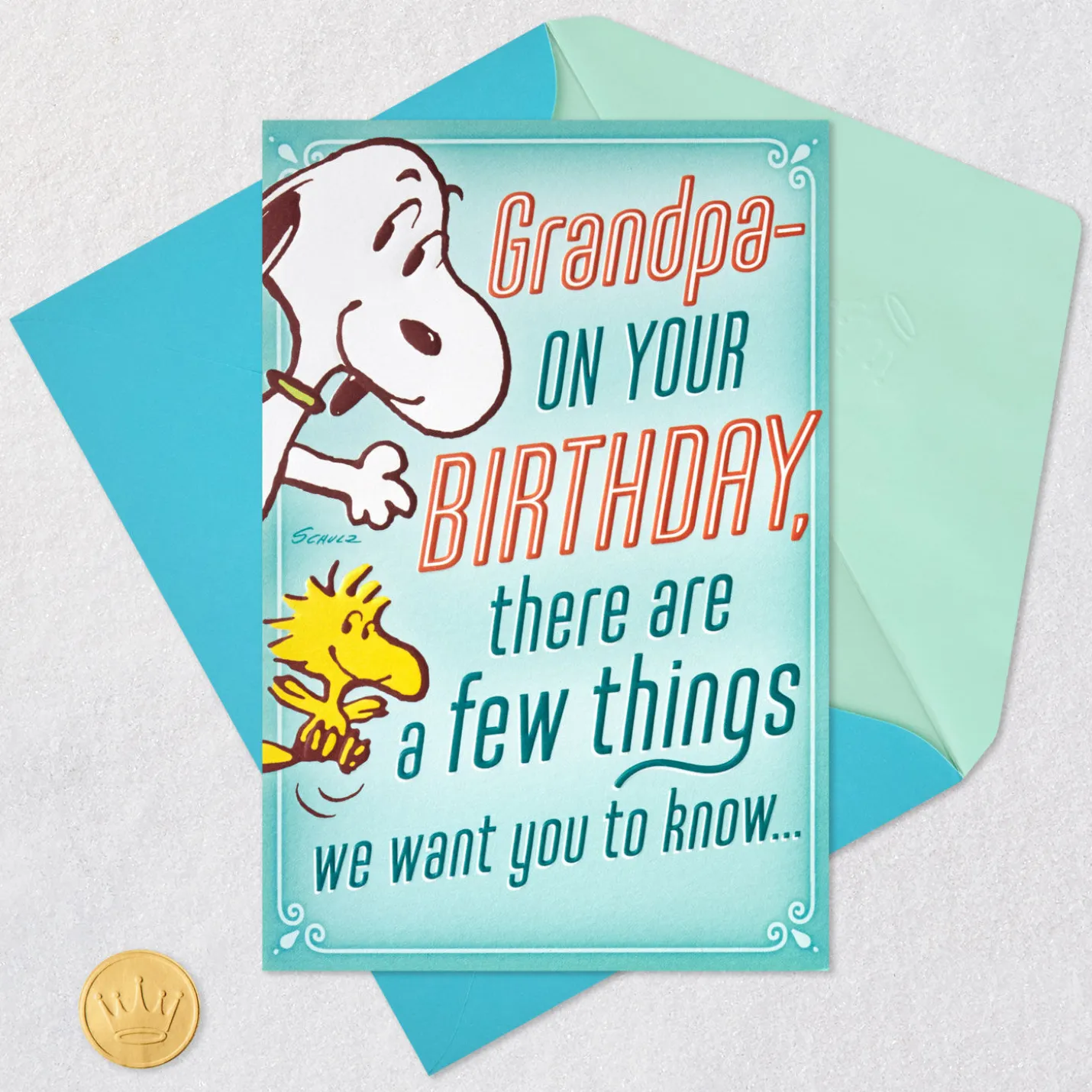 Peanuts® More Than a Few Great Things About You Pop-Up Birthday Card for Grandpa