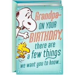 Peanuts® More Than a Few Great Things About You Pop-Up Birthday Card for Grandpa
