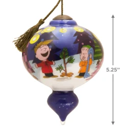 Peanuts® Ne'Qwa Art® A Charlie Brown Christmas Hand-Painted Glass Hallmark Ornament