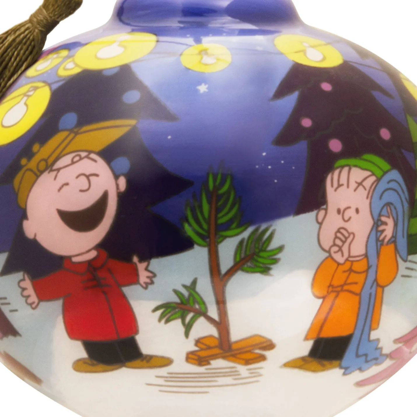 Peanuts® Ne'Qwa Art® A Charlie Brown Christmas Hand-Painted Glass Hallmark Ornament