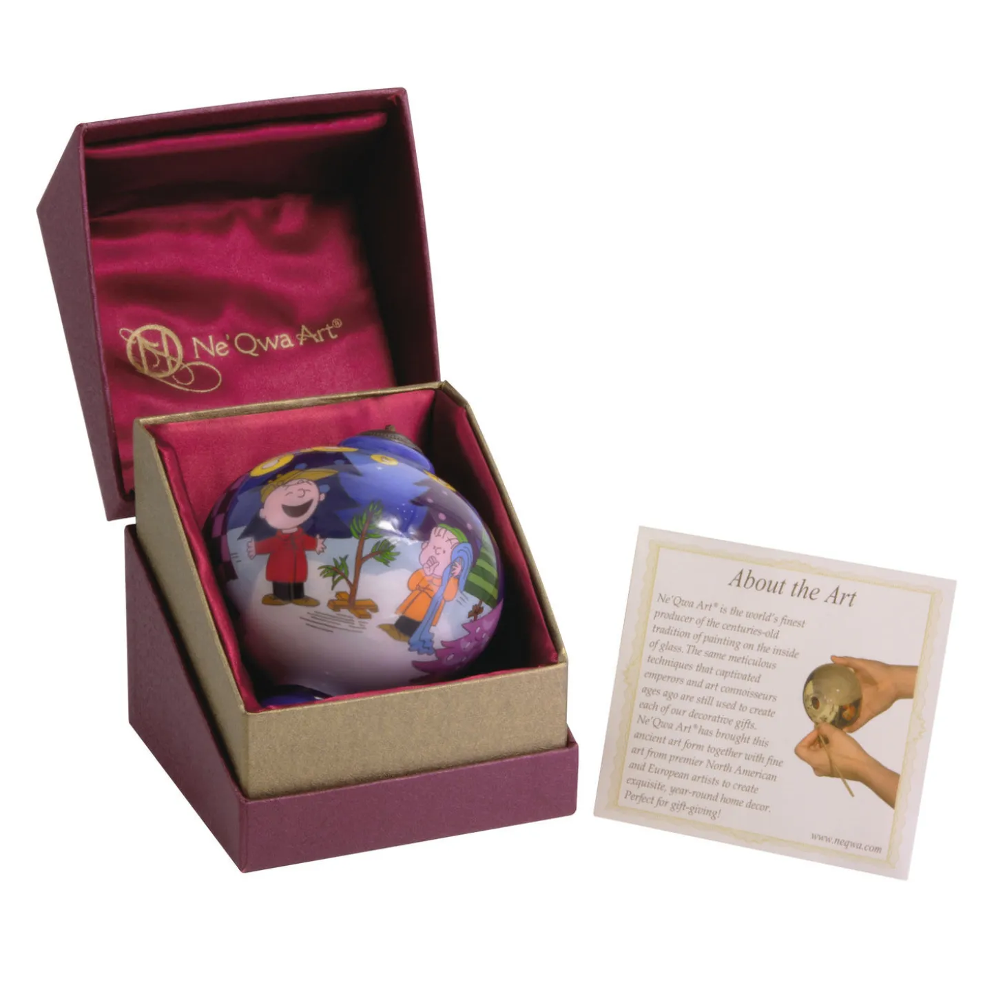 Peanuts® Ne'Qwa Art® A Charlie Brown Christmas Hand-Painted Glass Hallmark Ornament