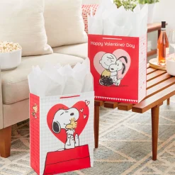 Peanuts® 2-Pack Large and XL Valentine's Day Gift Bags