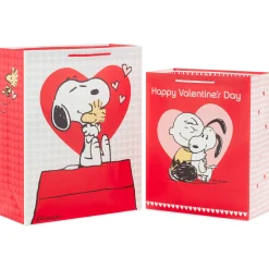 Peanuts® 2-Pack Large and XL Valentine's Day Gift Bags