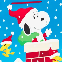 13" Peanuts® 4-Pack Large Christmas Gift Bags Assortment