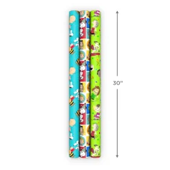 Peanuts® Party Fun 3-Pack Assorted Wrapping Paper Roll Bundle, 60 sq. ft. total