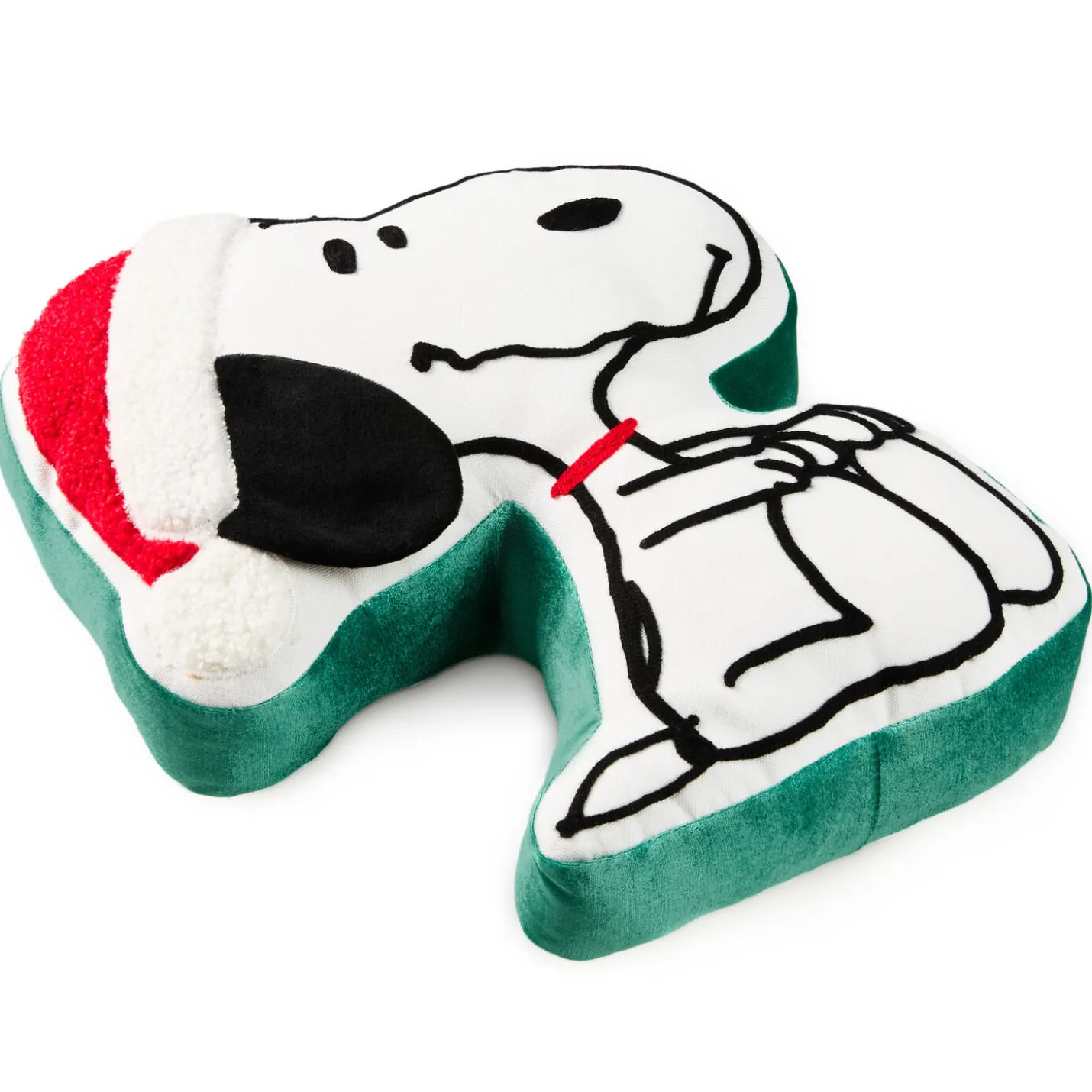 Peanuts® Santa Snoopy Shaped Pillow, 13x15