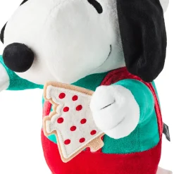 Peanuts® Santa Snoopy With Cookie Plush With Sound and Motion, 12"