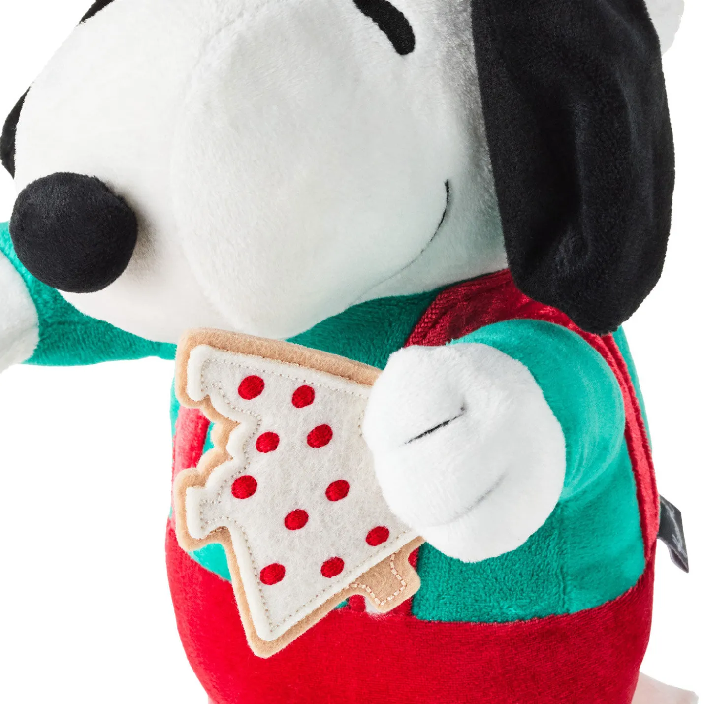 Peanuts® Santa Snoopy With Cookie Plush With Sound and Motion, 12"