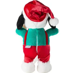 Peanuts® Santa Snoopy With Cookie Plush With Sound and Motion, 12