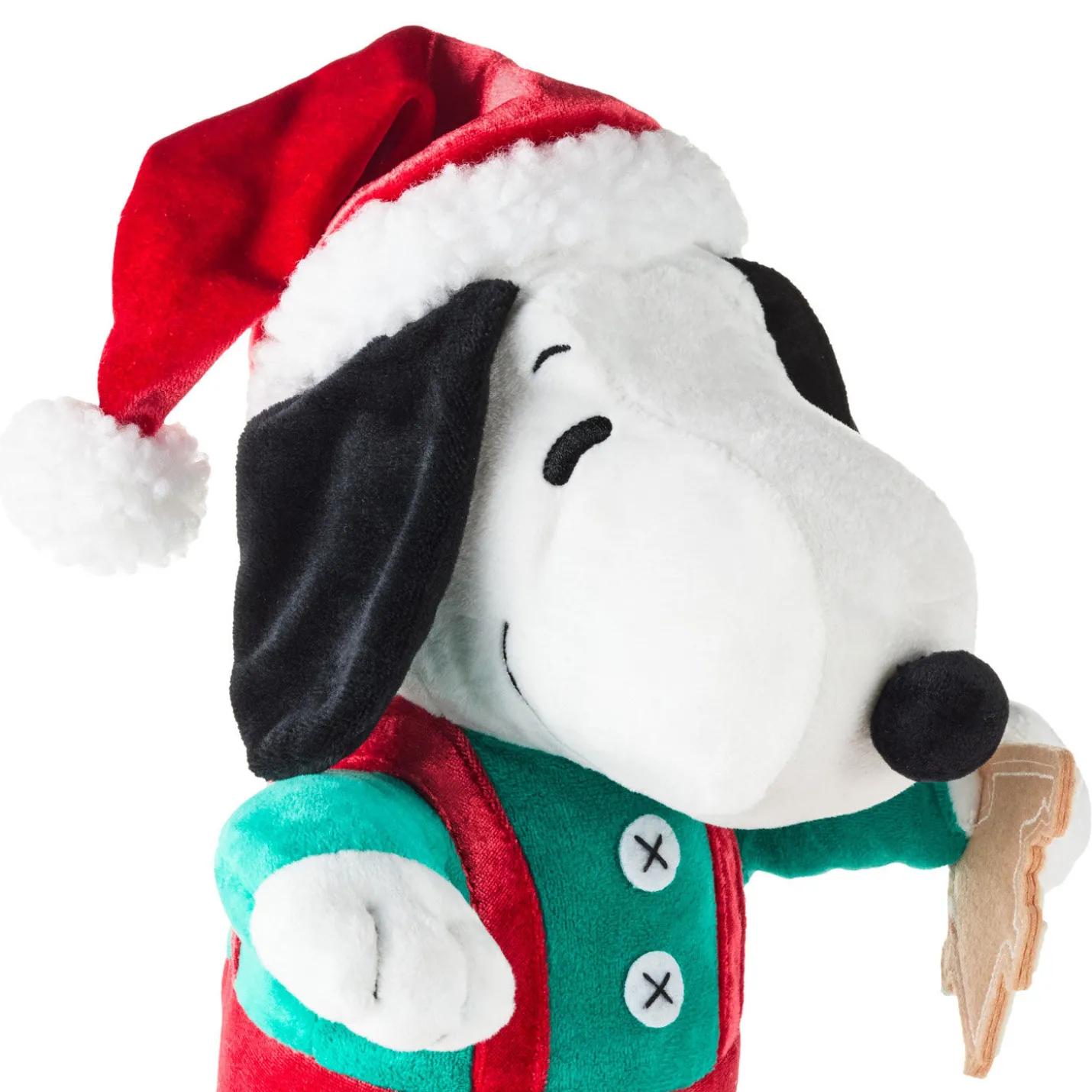 Peanuts® Santa Snoopy With Cookie Plush With Sound and Motion, 12"