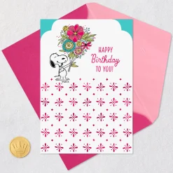 Peanuts® Smiles and Fun, Snoopy Birthday Card for Her