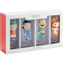 Peanuts® Snoopy and Friends Tall Drinking Glasses, Set of 4